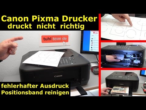 Video: Warum druckt mein Canon-Drucker nicht richtig?