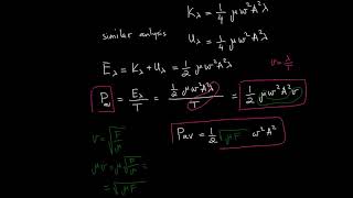Energy in Wave , Power and Intensity Energy in Wave , Power and Intensity