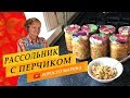 Рассольник на зиму с перцем и свежими огурцами