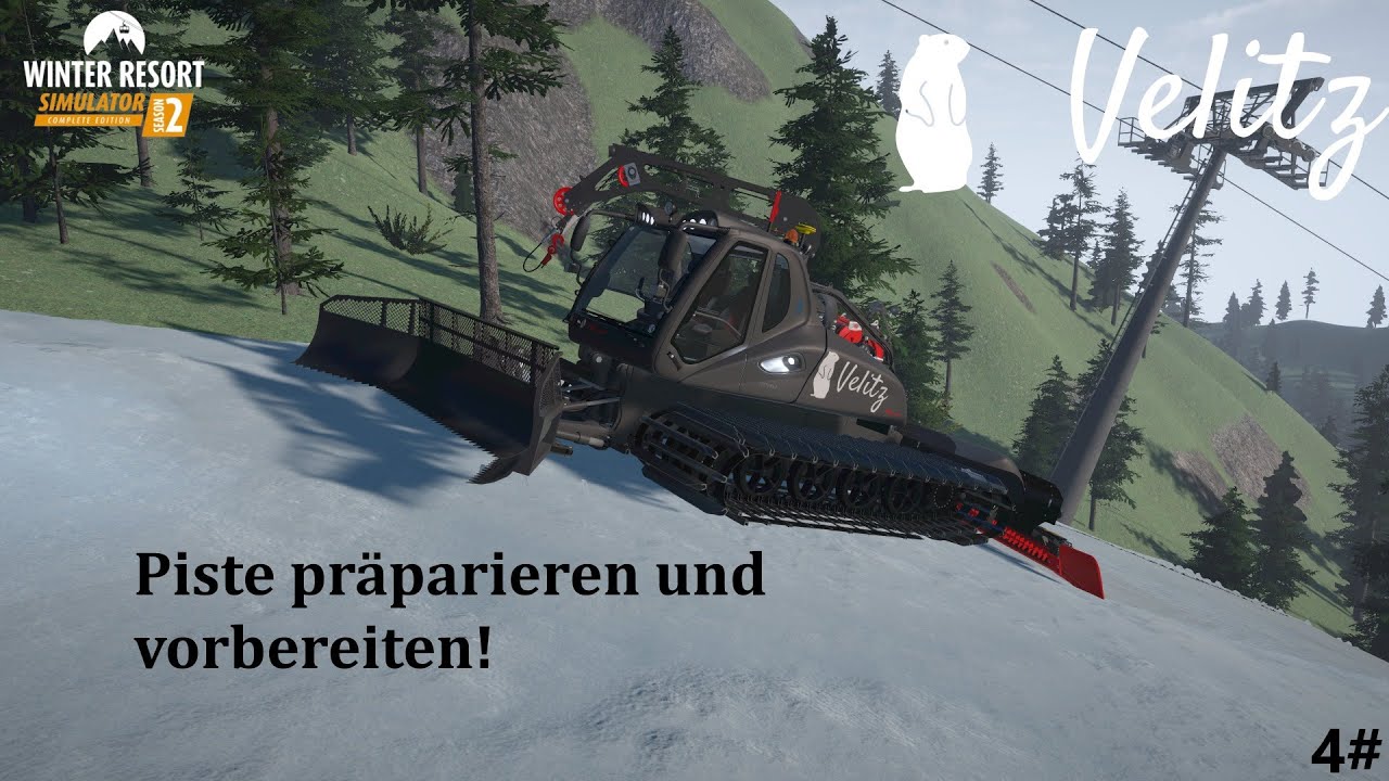 4# Piste präparieren und vorbereiten! | Velitz Karriere | Winter Resort Simulator Season 2