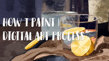 MY DIGITAL PAINTING PROCESS | Still Life Digital Art Painting on Procreate using Tonko House Brushes