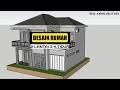 DESAIN RUMAH 2 LANTAI 9×10