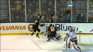 Andrew Ference dirty hit on Ryan McDonagh