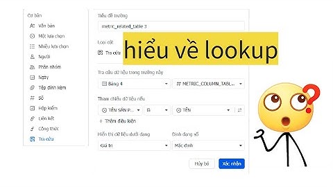 Hiểu bản chất của cột Lookup trong Larkbase (tra cứu)