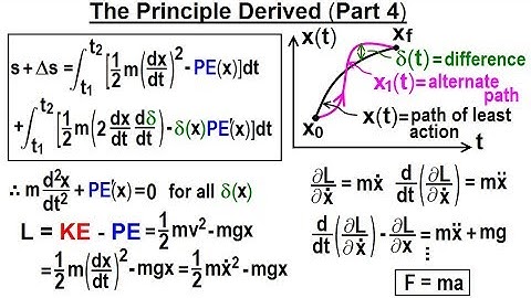 Physics 70 Principle of Least Action (22 of 27) The Principle Derived (Part 4/4)