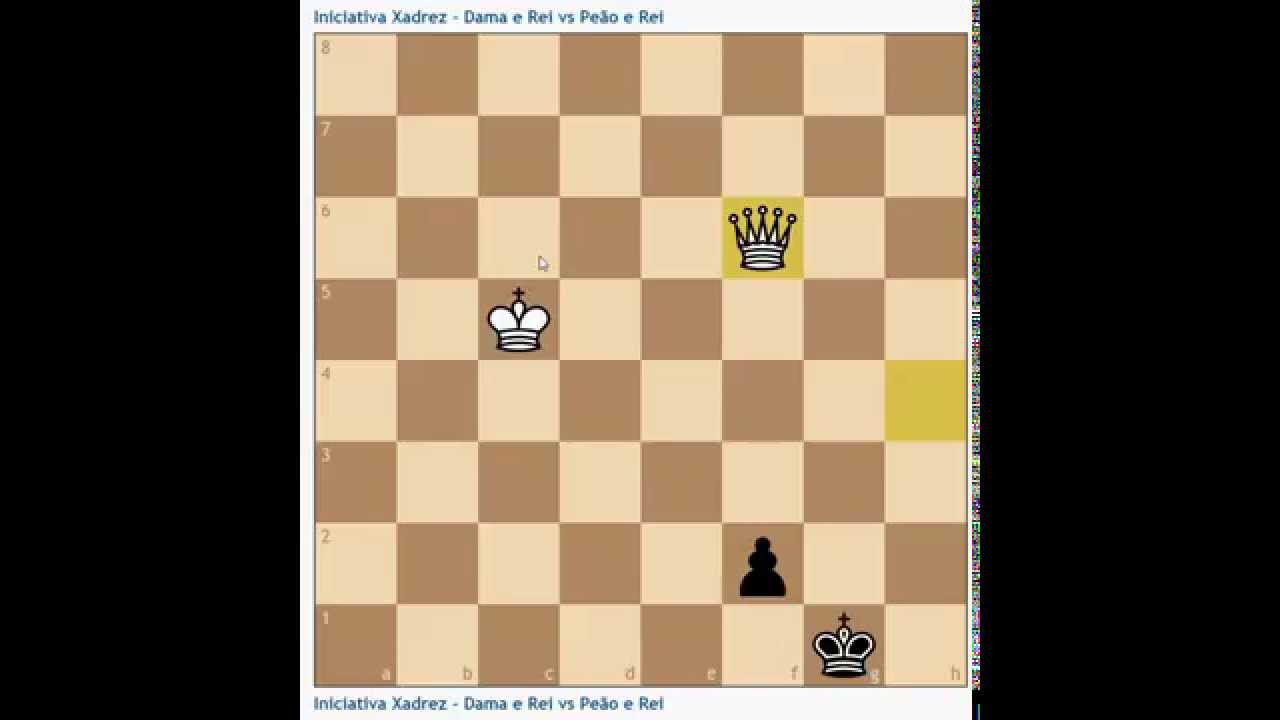 Técnica de final de jogo com Rei e peão 