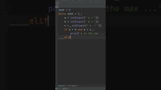 python exercises , find The maximum between three numbers , easy way #short #python #programming