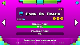 [Geometry Dash] Level 2 : Back On Track 100% Complete (All Coins) [4K]