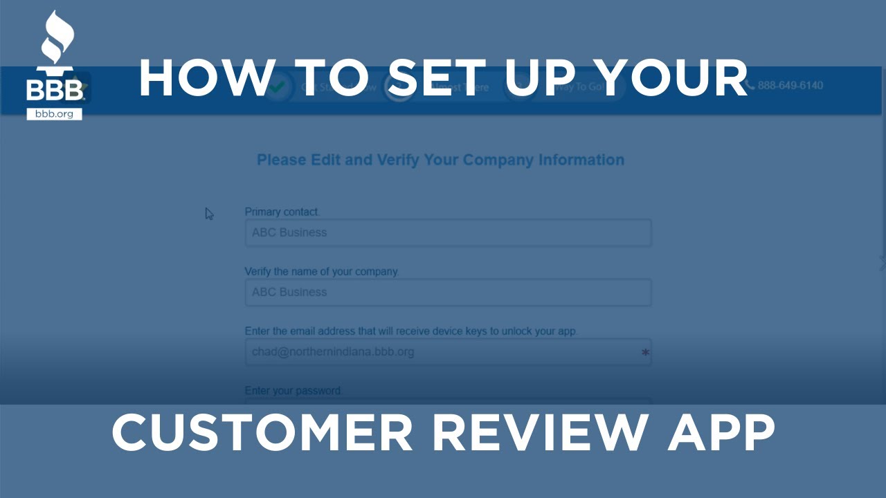 How to Set Up Your BBB Customer Review App - YouTube