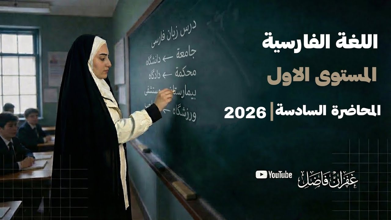 تعلم اللغة الفارسية | المحاضرة السادسة: الافعال المركبة  | د. غفران فاضل