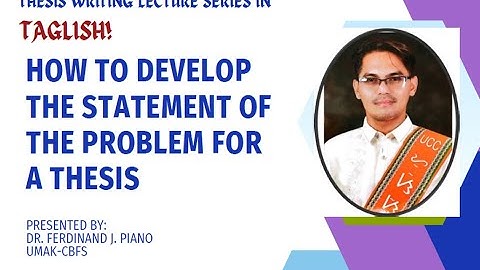 PAANO SUMULAT NG STATEMENT OF THE PROBLEM SA THESIS (WITH  PANEL APPROVED SAMPLE SOPs)