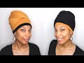 DIY Headwrap Using 2 Leggings | Protective Style Tutorial For Hair Growth &amp; Length Retention