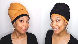 DIY Headwrap Using 2 Leggings | Protective Style Tutorial For Hair Growth &amp; Length Retention