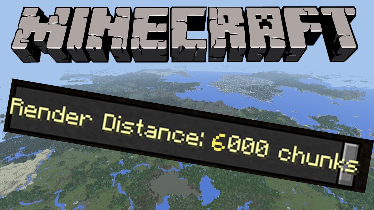 Render Distance at 6K!!!! [Minecraft Windows 10] - YouTube