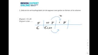 Tip Van Teun Mbo Rekenen Verhoudingstabel