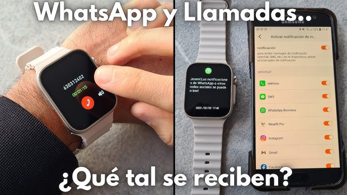 Cómo hacer llamadas desde tu reloj inteligente o smartwatch i7 PRO MAX,  T500+ u otros 