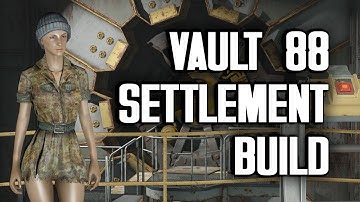 Vault 88 "Lived-In" Settlement Build - A Tour of My Vault