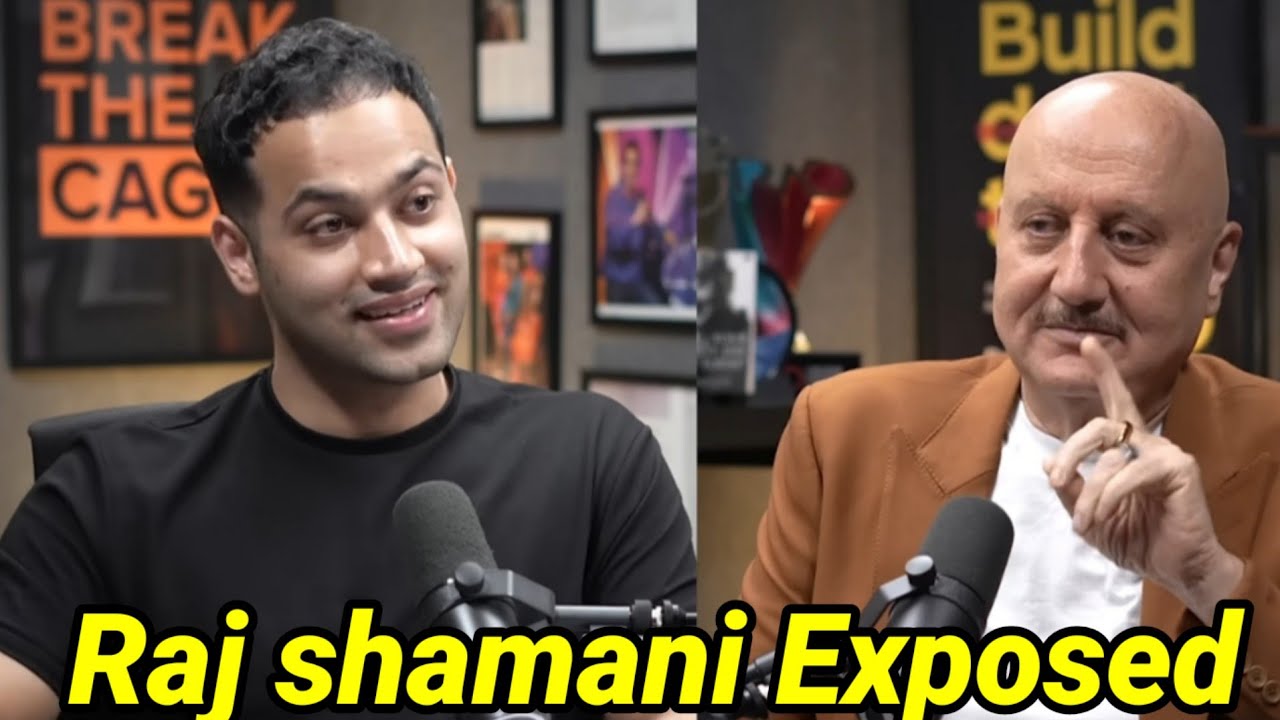 Raj shamani exposed by Anupam Kher| he is whitewashing images of  problematic people