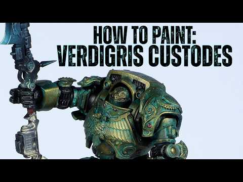How to paint in 5 minutes: Grimdark Verdigris Custodes