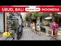 Travel ubud bali indonesia 2024  downtown walking tour 4k