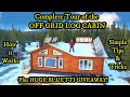 Complete tour of my newly built off grid log cabin and how it all works