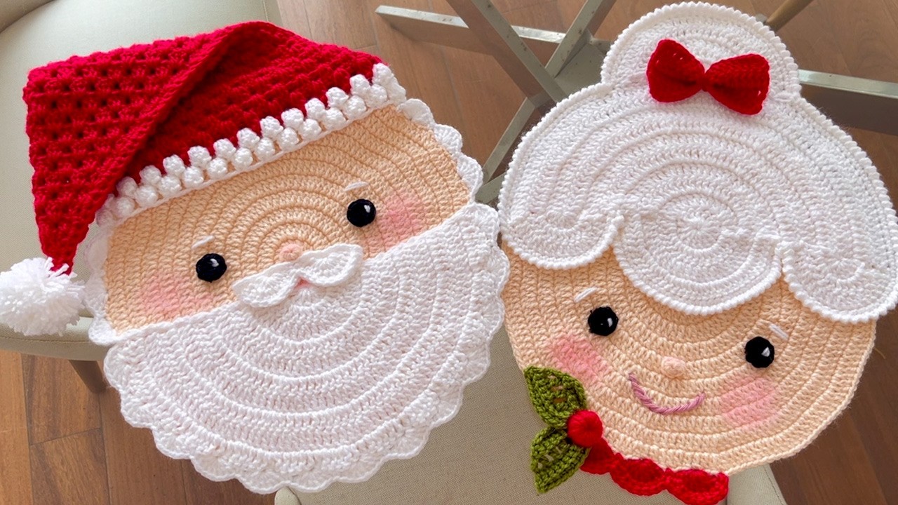 Mira lo que hice Solo con Círculos Esta Hermosa Pareja de Santa y Noel Te va hacer estar Encantada