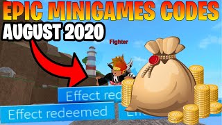 All New Epic Minigames Codes All Working August 2020 Roblox Epic Mini Games Codes Roblox Youtube - epic minigames roblox codes august 2018