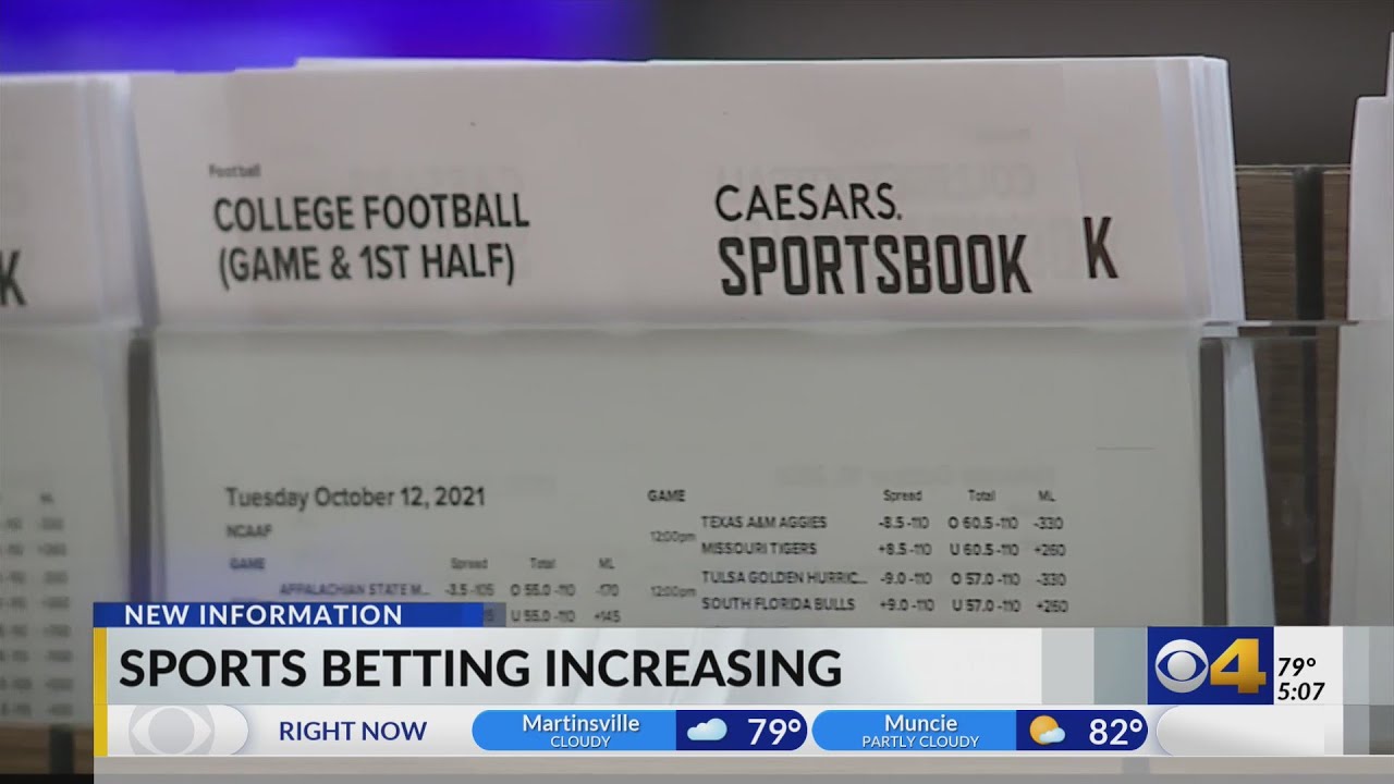 Sports gambling on the rise in Indiana, data shows