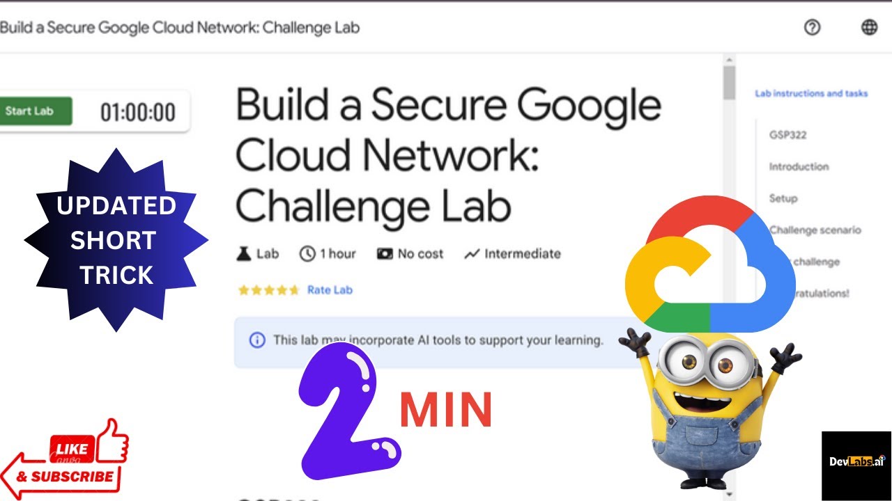 Build a Secure Google Cloud Network Challenge Lab||GSP322||#quicklabs # ...