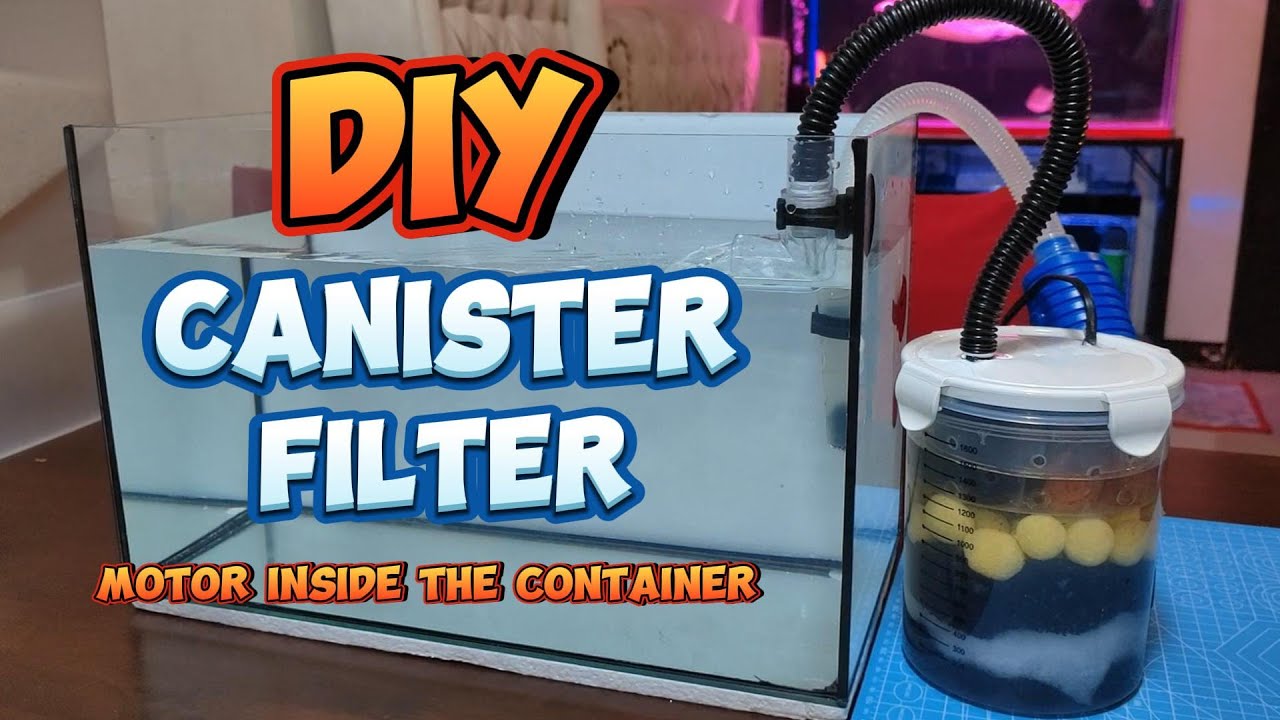 Making DIY Canister Filter For Aquarium DIY Aquarium Filter Using