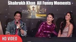 Zero Back To Back Funny Moments | Shahrukh Khan, Katrina, Anushka | Zero  Trailer Launch