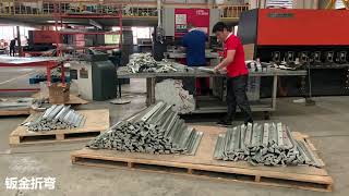 Whole process of production and installation of  modular signage products