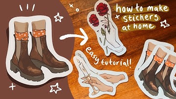 HOW I MAKE STICKERS WITH PROCREATE AND CRICUT- easy die cut sticker tutorial
