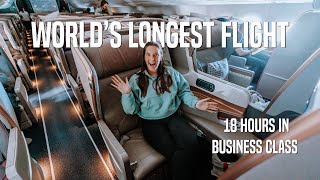 TAKING THE WORLD'S LONGEST FLIGHT | Singapore to JFK in Business Class | SQ24