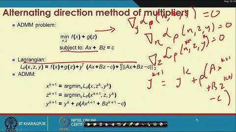 Lecture 37: Distributed Machine Learning and Optimization:ADMM + applications(Contd.)