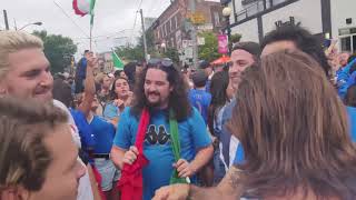 Italians Celebrate Euro Cup Championship 2020 Little Italy Toronto Canada 🇮🇹