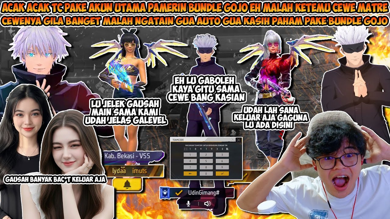 ACAK ACAK TC PAKE AKUN UTAMA PAMERIN BUNDLE GOJO MALAH KETEMU 2 CEWEK MATRE AUTO GUA KASIH PAHAM !!