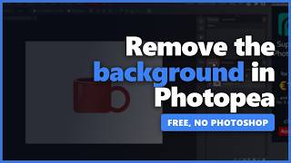 Remove the BACKGROUND from an image in Photopea — free and online
