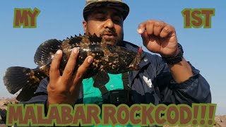My First Malabar RockCod on Lure!!!