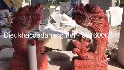 Cơ sở tạc tượng cá chép hóa rồng bằng đá đẹp tại đà nẵng - 0916000344
