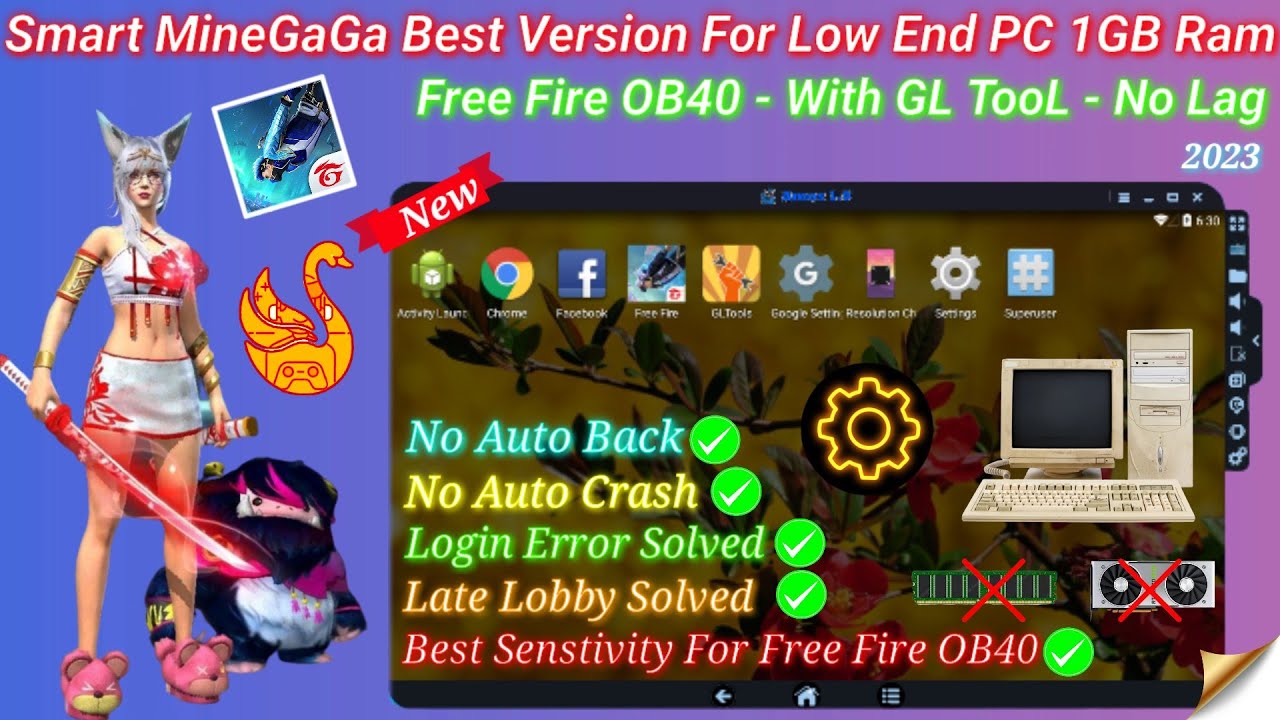 (New) Smart MineGaGa Modified Version For Free Fire OB40 | Best ...