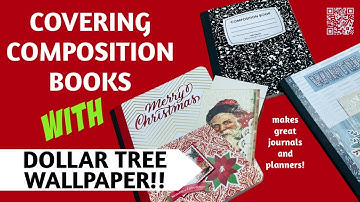 turn COMPOSITION BOOKS into JOURNALS & PLANNERS! dollar tree wallpaper
