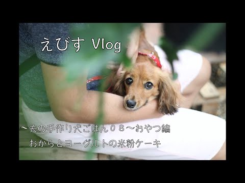 手作り犬ごはん おから とヨーグルトの米粉ケーキ ０８ カニンヘンダックス えびすの美味しい日常 おやつ編 Youtube