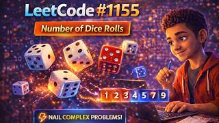 👉 LeetCode 1155 🎲 | Recursion 🔁 | Dice Target Sum Explained 🧠 | Telugu 🇮🇳