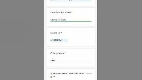 Online Quiz on "ADVANCED DATA STRUCTURE" and certificate