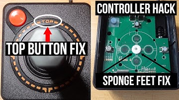 ATARI 400 CX Joystick Hack & TOP button Fix, going in wrong direction ? ,  Stop pressing Top Button