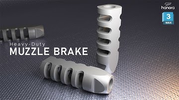 3D max advanced modeling - Gun parts | Hanora 3D