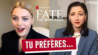 ⚖️ FATE LA SAGA WINX : Hannah (Stella) et Elisha (Musa) jouent à "Tu préfères..."