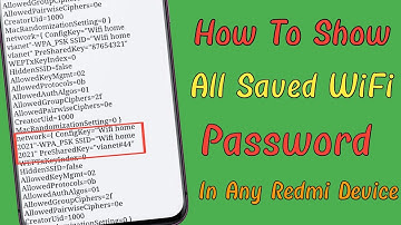 How To Show All Saved Wifi Password In Any Redmi Device