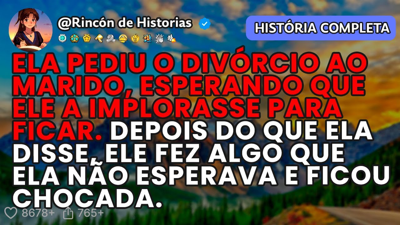 ELA PEDIU O DIVÓRCIO AO MARIDO, ESPERANDO QUE ELE A IMPLORASSE PARA FICAR.